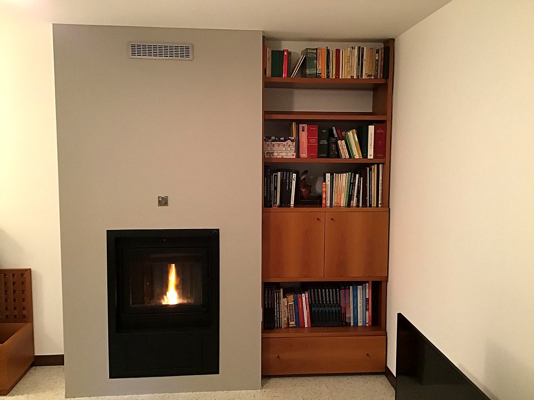 Inserto a pellet con libreria